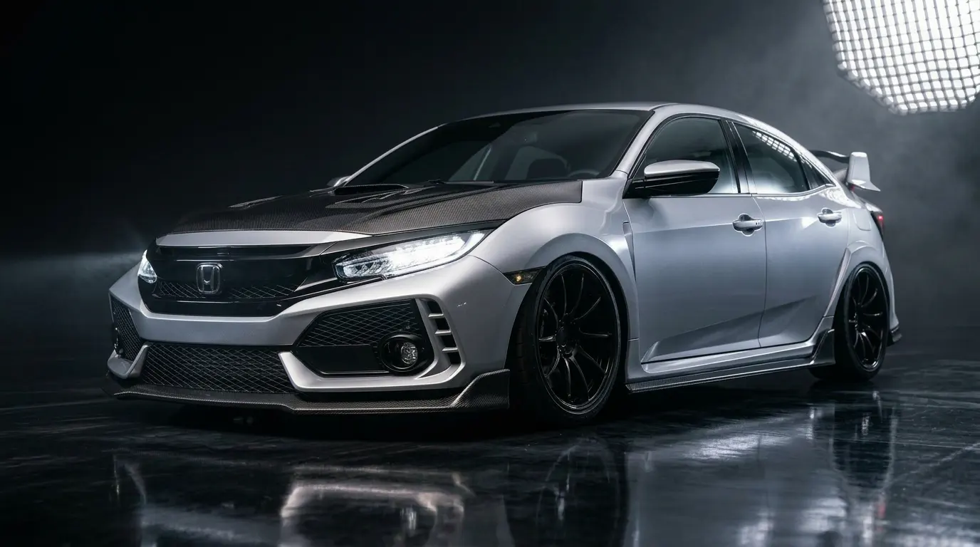 Modified Honda Civic performance car
